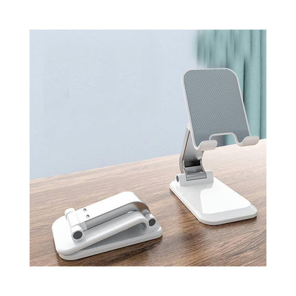 Adjustable Foldable Aluminum Desktop Cell Phone Holder Compatible with Phone Tablet