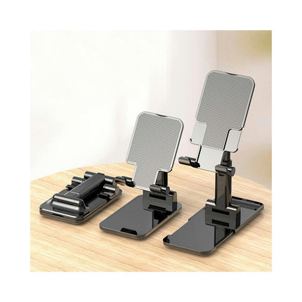 Height Adjustable Cell Phone Stand for Desk Thick Case Friendly Portable Phone Stand