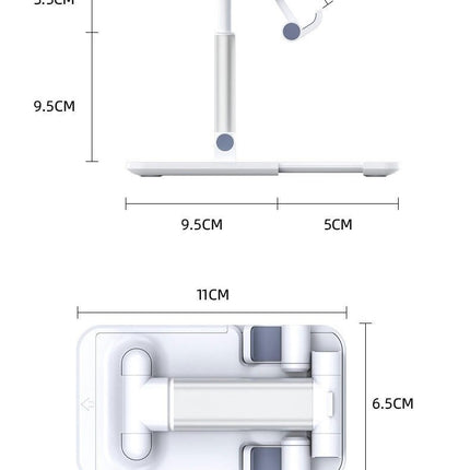 Height Adjustable Cell Phone Stand for Desk Thick Case Friendly Portable Phone Stand