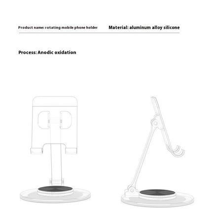 Universal Desktop Adjustable Portable 360¡ã Rotating Foldable Multi-Angle Cell Phone Stand