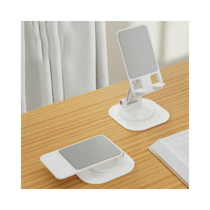 Rotating Adjustable Height and Angle Desktop Cell Phone Stand for Tablets Phones