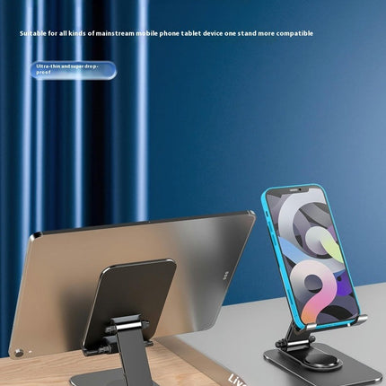 Rotatable for Desk Aluminum Alloy Desktop Phone Stand - Compatible with Phone Tablets