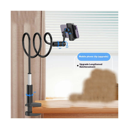 Gooseneck Phone Holder for Bed 360¡ã Rotate Support Rod One-Hand Adjustable Cell Phone Holder