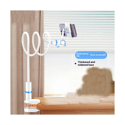 Gooseneck Phone Holder for Bed 360¡ã Rotate Support Rod One-Hand Adjustable Cell Phone Holder