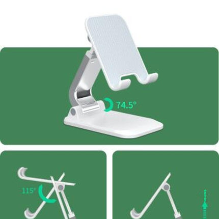 Height Adjustable Cell Phone Stand - for Desk Rotating Holder Portable Phone Stand