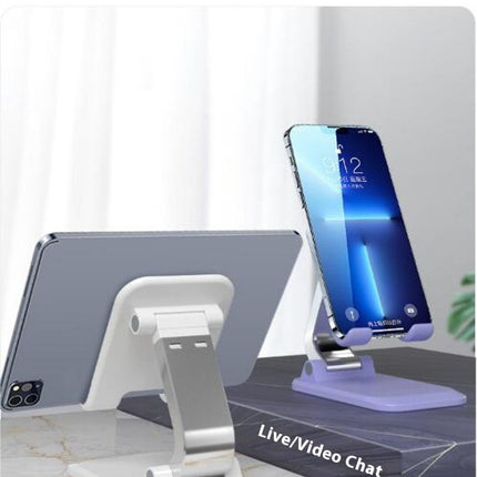 Height Adjustable Cell Phone Stand - for Desk Rotating Holder Portable Phone Stand