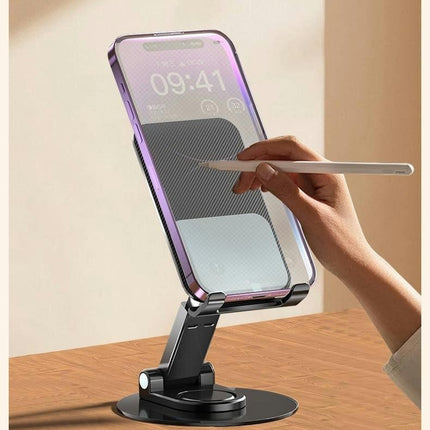 Rotating Phone Holder Stand with Adjustable Height for Mobile Phone and Tablet Gadgets