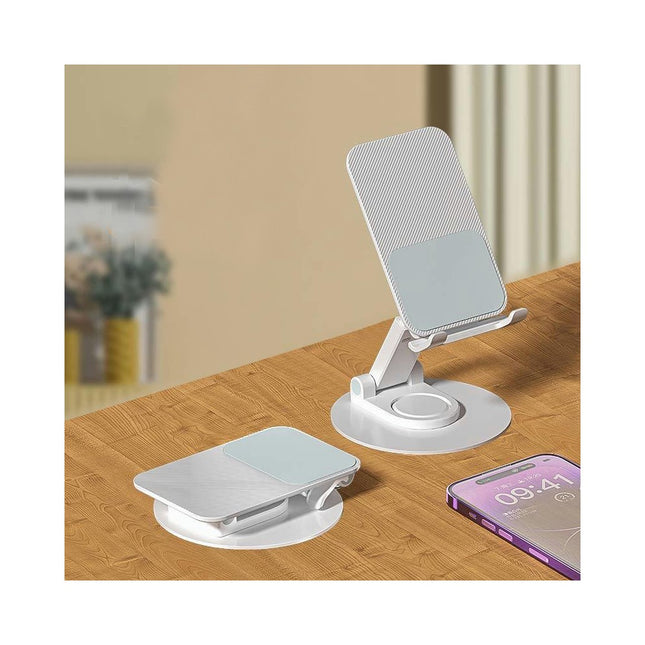 Rotating Phone Holder Stand with Adjustable Height for Mobile Phone and Tablet Gadgets