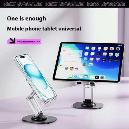 Cell Phone Stand for Desk Adjustable Foldable Phone Holder Swivel Mobile Stand Fit for Phone Tablet