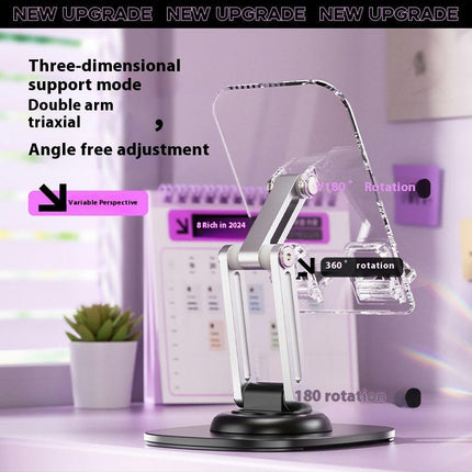 Cell Phone Stand for Desk Adjustable Foldable Phone Holder Swivel Mobile Stand Fit for Phone Tablet