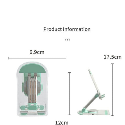 Adjustable Angle Clear Acrylic Cell Phone Stand - for Desk Cute Foldable Acrylic Phone Holder