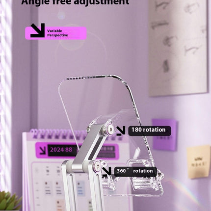 Foldable Stand Adjust Desktop Stand 720 Degree Rotating Convenient Phone Hold for Tablets & Phones