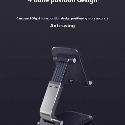 Folding Cell Phone Stand - for Desk Adjustable in Height and Angle Phone Holder