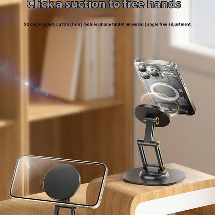 Magnetic Desk Phone Stand - for Smartphone Tablet Phone Holder Dock with 360 Rotation