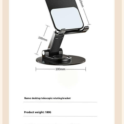 Adjustable Angle & Height Mobile Phone Holder Cute Foldable Compact Desk Mount