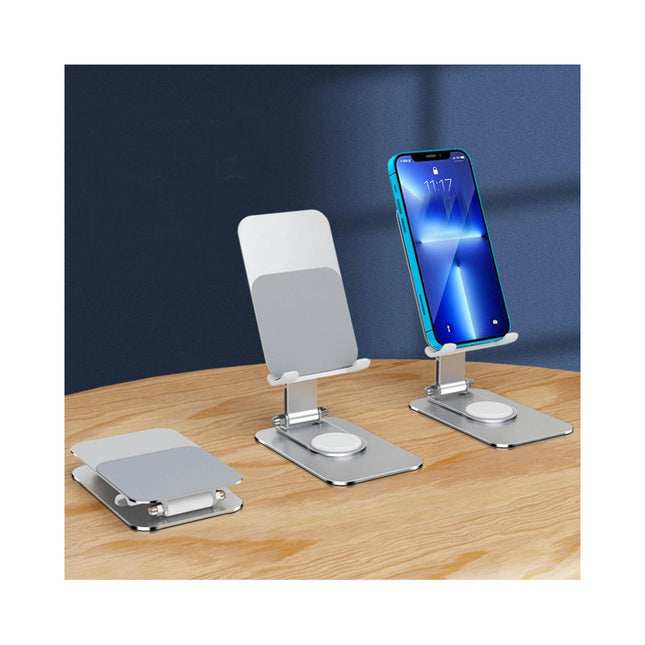 Adjustable Angle Height Phone Stand for Desk - Fully Foldabl Portable Phone Holder