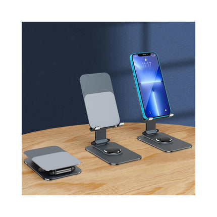 Adjustable Angle Height Phone Stand for Desk - Fully Foldabl Portable Phone Holder