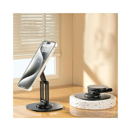 Magnetic Desk Phone Stand - for Height&Tilt Adjustable Smartphone Tablet Phone Holder Dock