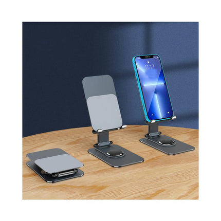 Angle Height Adjustable Cell Phone Holder - with Silicon Pad for Desk Forldable Mobile Phone Holder