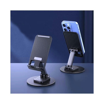 Rotating Desktop Phone Holder Made of Metal - Foldable Desktop Phone Holder