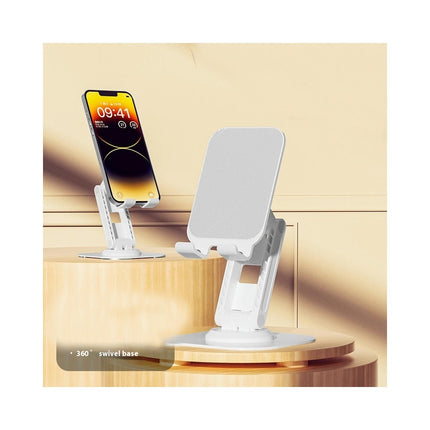 Rotating Desktop Phone Holder Made of Metal - Foldable Desktop Phone Holder