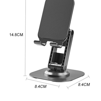 Rotating Desktop Phone Holder Made of Metal - Foldable Desktop Phone Holder