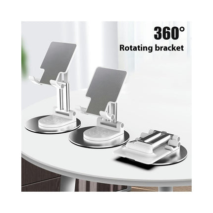 Folding Cell Phone Stand Fully Adjustable Foldable Desktop Dock 360¡ã Rotating Phone Holder