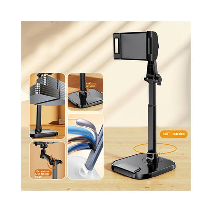 Desktop Mobile Phone Holder Stand 360 Rotate - for Live Streaming Shoot Video YouTube