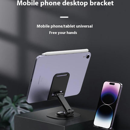 Rotatable Cell Phone Stand Collapsible Telescopic Bracket Fully Adjustable Desktop Phone Holder