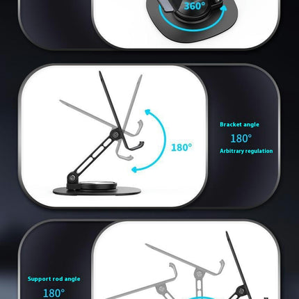 Rotatable Cell Phone Stand Collapsible Telescopic Bracket Fully Adjustable Desktop Phone Holder