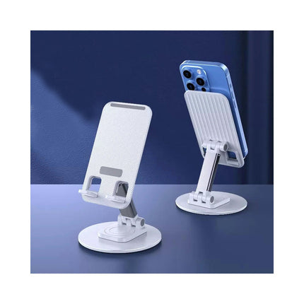 Foldable Cell Phone Stand - for Desk 360¡ã Stand Fully Adjustable Multi-Angle Non-Slip Metal Base