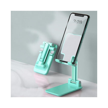 Foldable Phone Stand for Desk - Height Adjustable Portable Cellphone Cradle Desktop Dock