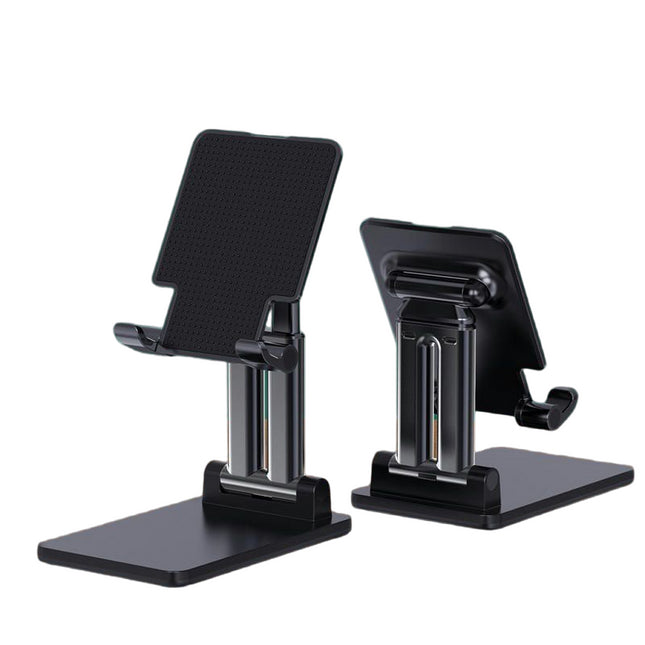 Cell Phone Tablet Stand for Desk | Non-Slip Metal Base Foldable Portable