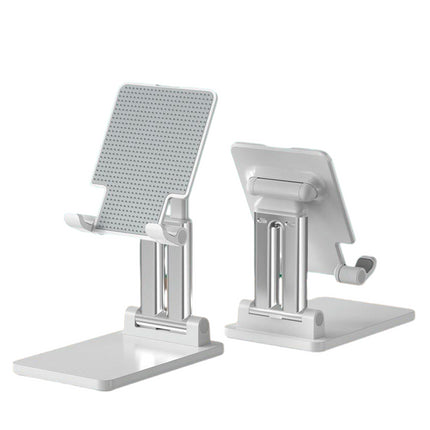 Cell Phone Tablet Stand for Desk | Non-Slip Metal Base Foldable Portable