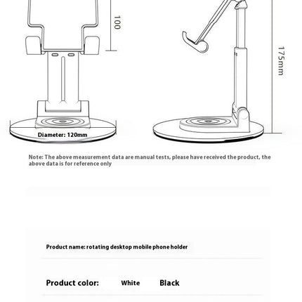 360¡ãAdjustable Phone Stand Foldable Desktop Stand Metal Anti Slip Base Portable Office Accessories