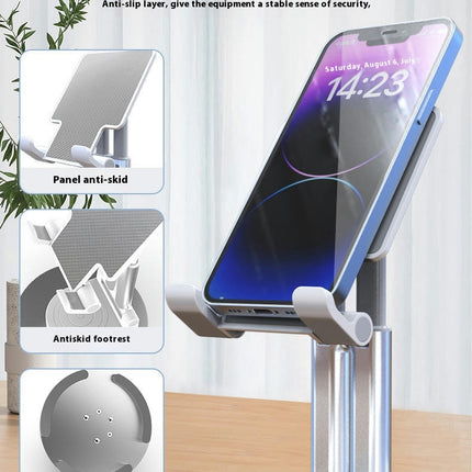 360¡ãAdjustable Phone Stand Foldable Desktop Stand Metal Anti Slip Base Portable Office Accessories