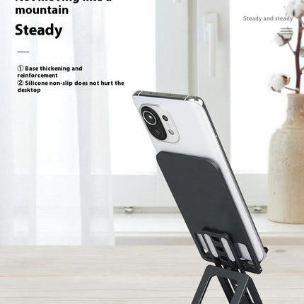 Folding Desktop Mobile Phone Stand Ultra -Thin Portable Adjustable Ful Lazy Holder