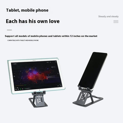 Folding Desktop Mobile Phone Stand Ultra -Thin Portable Adjustable Ful Lazy Holder