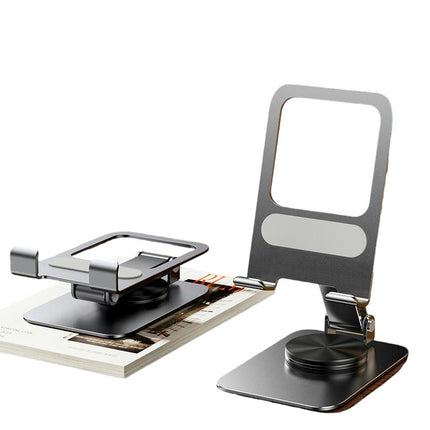 Rotatable Cell Phone Stand for Desk-Foldable and Adjustable Metal Phone Holder