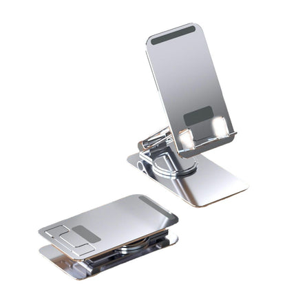 Rotatable Cell Phone Stand for Desk-Foldable and Adjustable Metal Phone Holder