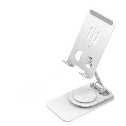 Rotatable Cell Phone Stand for Desk-Foldable and Adjustable Metal Phone Holder