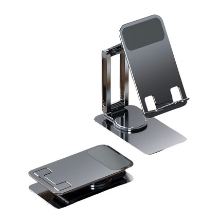 Rotatable Cell Phone Stand for Desk-Foldable and Adjustable Metal Phone Holder