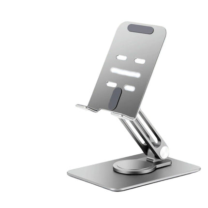 Rotatable Cell Phone Stand for Desk-Foldable and Adjustable Metal Phone Holder