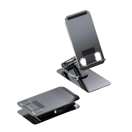 Rotatable Cell Phone Stand for Desk-Foldable and Adjustable Metal Phone Holder