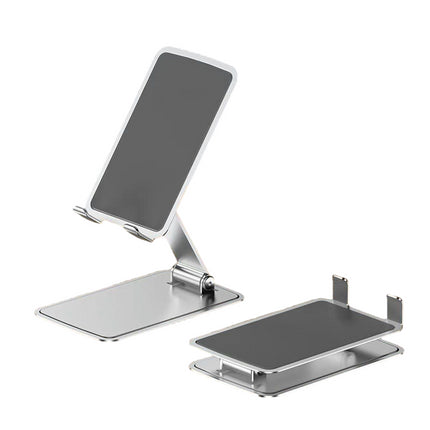 Rotatable Cell Phone Stand for Desk-Foldable and Adjustable Metal Phone Holder