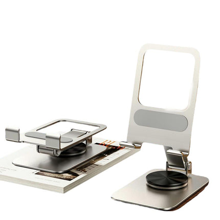 Rotatable Cell Phone Stand for Desk-Foldable and Adjustable Metal Phone Holder