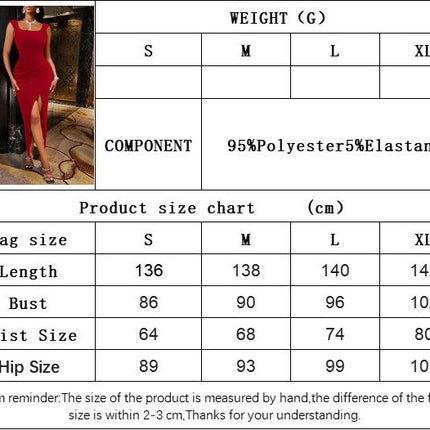 Women's Sleeveless Square Neck Bodycon Ruched Split Midi Velvet Dress Party Cocktail Club Dressess