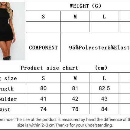 Women's Sexy Cap Sleeve Tight Dress Bodycon Backless Party Club Mini Dress