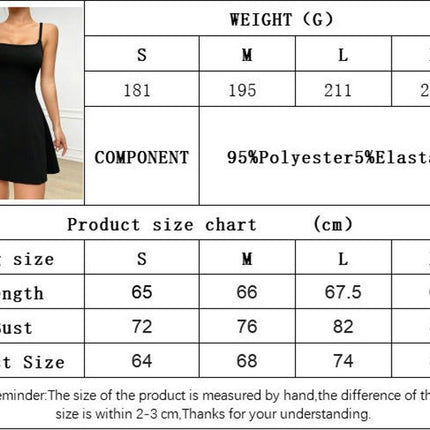 Women's Sexy Sleeveless Spaghetti Straps Backless A Line Swing Mini Dress