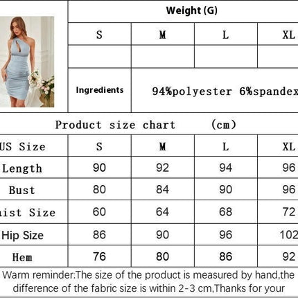 Women's Sexy One Shoulder Cutout Bodycon Sleeveless Dress Ruched Party Club Mini Dresses